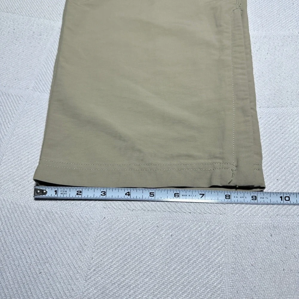 North Face Paramount Peak Convertible Pants Mens Large Zip Off Cargo Hiking Tan